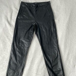 Fashion Nova pleather black pants.